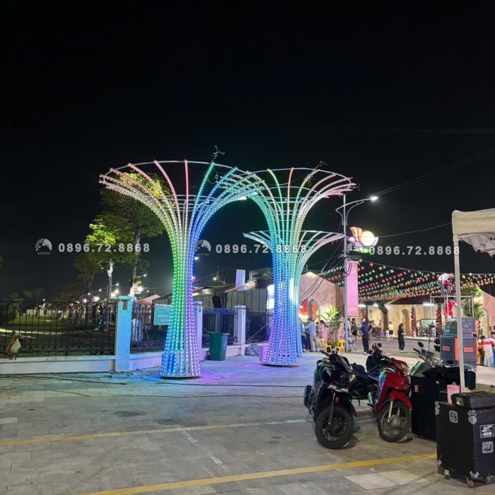 Cây sinh trưởng led khuôn viên công cộng