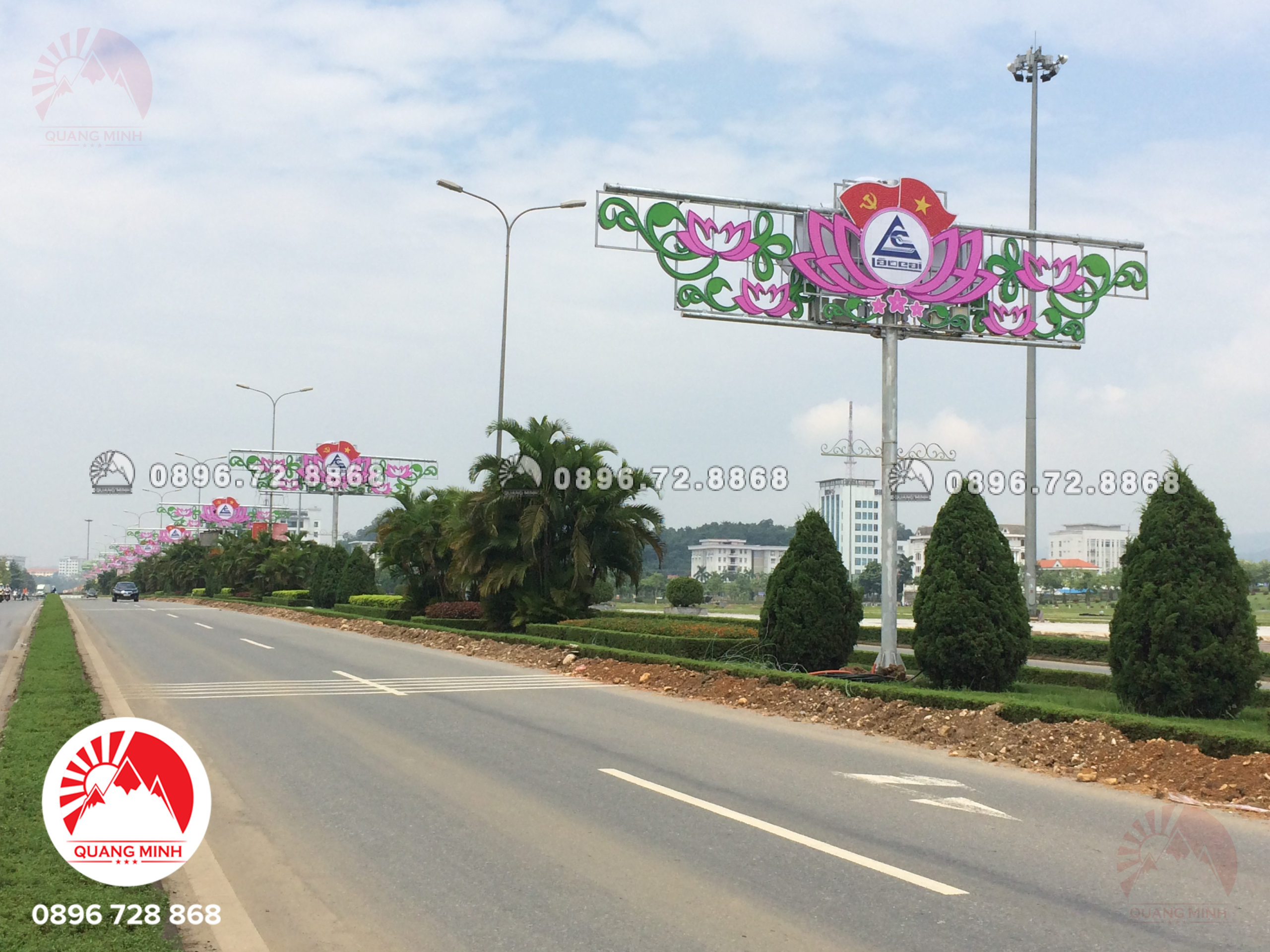 Tổng hợp các mẫu hoa đèn trang trí đường phố